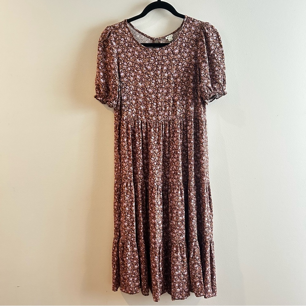 Aerie Purple Floral Relic Maxi Dress | size XS - Picture 2 of 8